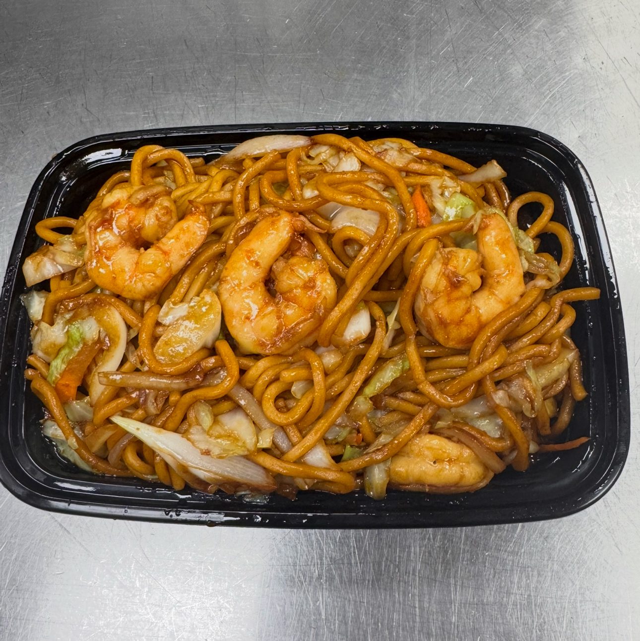 Shrimp Lo Mein / 虾捞面.